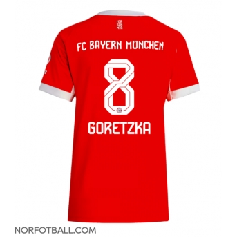 Billige Fotballdrakt Bayern Munich Leon Goretzka #8 Replika Hjemmedrakt Dame 2025-26 Kortermet